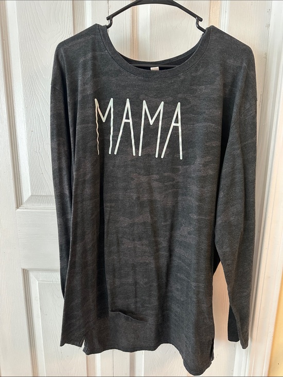 Tops - Charcoal Subtle Camo Long Sleeve Tee